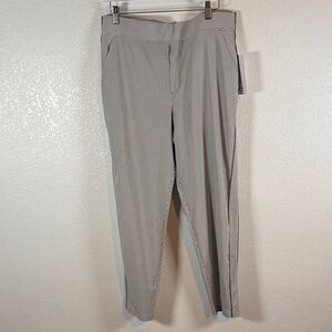 Athleta Gray Brooklyn Textured Ankle Pant Size 16 NWT Travel Tech Pant